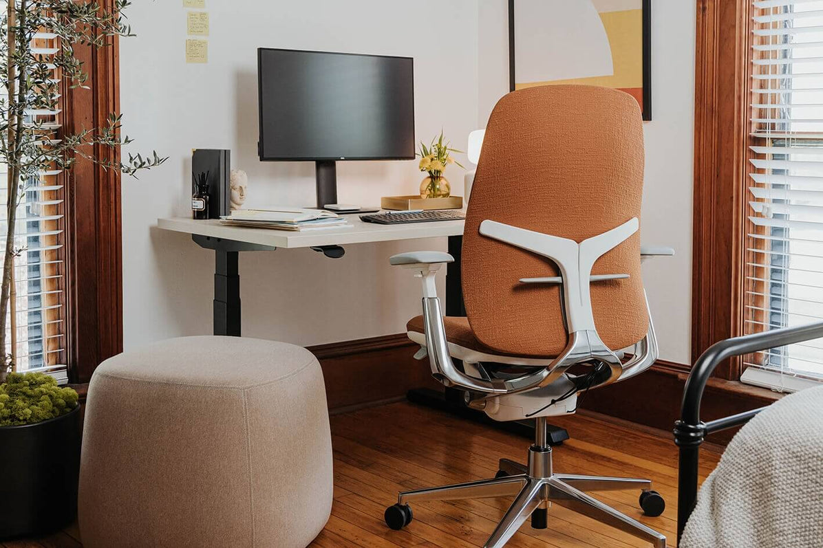 Zody Upholstered Office Chair in lifestyle shot